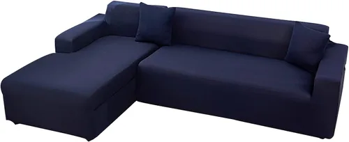 Vista 16 de Fundas para sofá modular, 2 piezas, funda de sofá de alta elasticidad en forma de L para 5 y 6 plazas, funda de sofá de tela de elastano