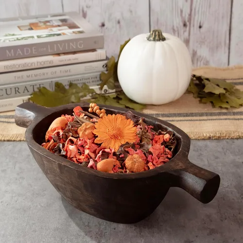 Vista 5 de Bolsa de popurrí con fragancia para decoración del hogar, florero y cuenco de pétalos florales (naranja)