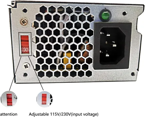 Vista 2 de Unidad de fuente de alimentación de 220 W para PC de escritorio HP Pavilion Slimline S5 S5-1xxx TouchSmart 310-1205la, 633195-001 633193-001