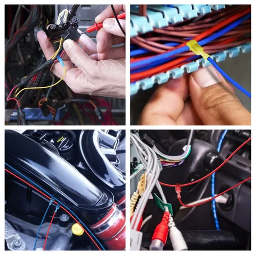 Vista 7 de TICONN Conectores de cable en T, conector de empalme rápido de cable en T, conectores en T para cableado con estuche de almacenamiento