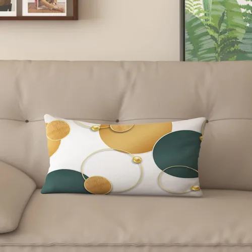 Vista 15 de Funda de almohada decorativa para sofá de sala de estar, patrón impreso de doble cara, funda de cojín naranja geométrica abstracta estilo nórdico