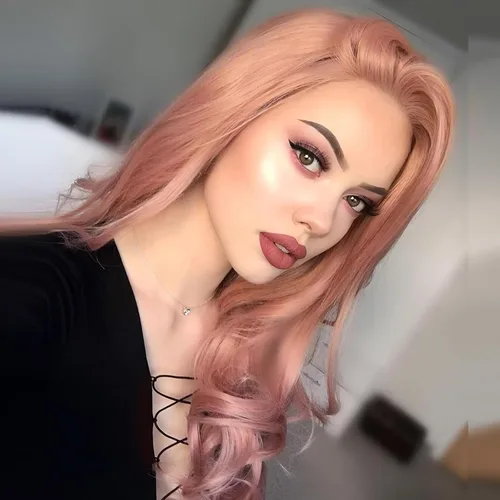 Vista 10 de 613 Peluca rubia realista sin pegamento con encaje frontal, peluca ondulada larga para mujeres blancas, 613 HD con encaje frontal, línea de cabello