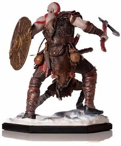 Vista 3 de REOZIGN Figura de Ragnarok, Figuras de acción de Kratos y Atreus, figura de personaje de juego de PVC de 20 cm/7.9 pulgadas estatua de decoración