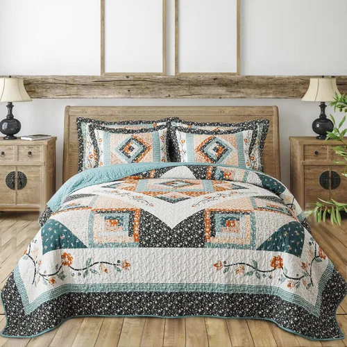 Vista 6 de BEDIFANY 2 fundas de almohada florales con relleno de algodón, fundas de cojín decorativas neutrales para sofá, dormitorio, sala de estar