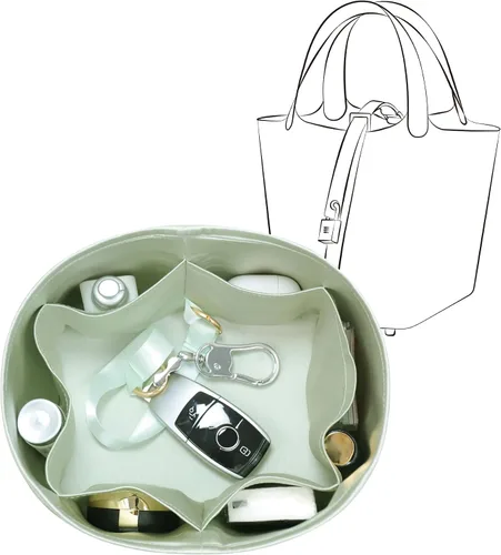 Vista 16 de Se adapta a Picotin 18 bolsas, inserto organizador de bolso de seda de alta calidad, suave al tacto y ligero, organizador de lujo con caja de regalo