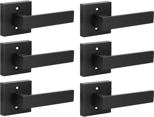 Vista 164 de KNOBWELL - Juego de cerradura con 1 picaporte resistente para puertas de una cara, ideal para puertas interiores reversibles, 0.93 libras