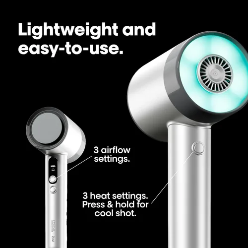 Vista 10 de Secador de Pelo AirLight Pro - Aumentado con Luz Infrarroja, Probado en Todo Tipo de Cabello, Secado Rápido Sin Daño