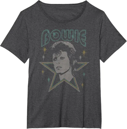 Vista 15 de David Bowie - Camiseta azul Ziggy Stardust, Negro, S