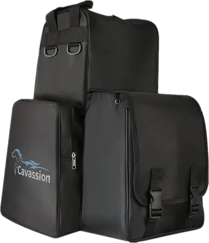 Vista 10 de Botas de equitación profesionales llevan bolsas ecuestres duraderas portátiles con compartimento para casco