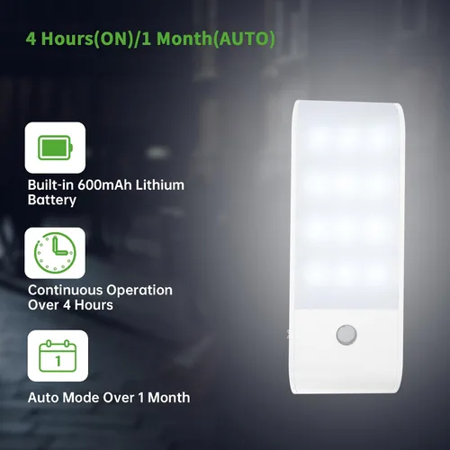 Vista 4 de 10L0L Luz Universal para Techo de Carrito de Golf, Luz Cúpula LED Recargable por USB con Sensor de Movimiento Inalámbrico
