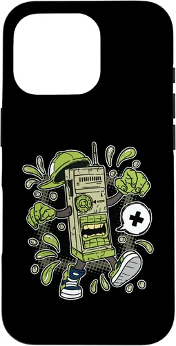 Vista 20 de Diseño de WalkieTalkie de dibujos animados para iPhone 16 para niños en estuche de estilo cómico