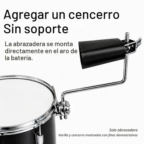 Vista 2 de Soporte de montaje de abrazadera de aro de tambor para timbre y pandereta