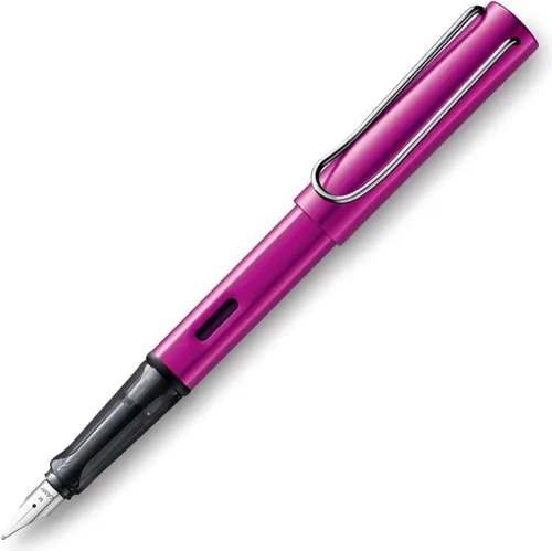 Vista 2 de Lamy 1232591 AL-star 299 - Bolígrafo de aluminio en color rosa vibrante con mango ergonómico y agarre transparente, con recambio grande, ancho
