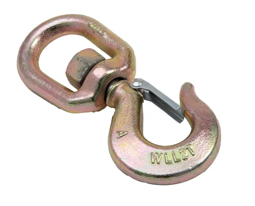Vista 9 de Hi-Gear Ganchos giratorios de elevación de 2 toneladas para cadenas de elevación, capacidad de trabajo de 4,400 libras, gancho de ojo giratorio