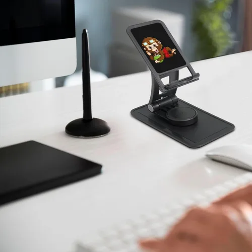Vista 2 de Funny Monkeys Phone Stand for Desk Adjustable Phone Holer Office Travel Accessories for Mobile Phone/Ipad/Tablet Cell Phone Stand