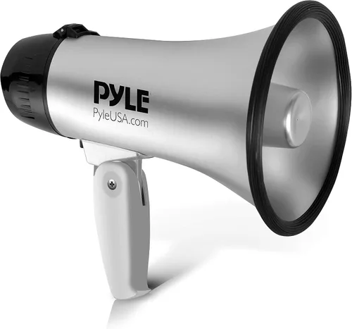 Vista 2 de Pyle -PRO Altavoz portátil megáfono sirena Bullhorn + baterías Energizer MAX C (8 unidades)