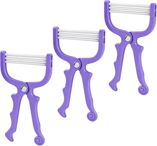 Vista 8 de 3 unidades de removedor de vello facial, depiladora manual de cejas, herramienta de enhebrado de vello facial para mujeres, removedor de bobina