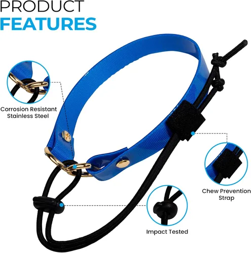 Vista 2 de eCollar Correa de repuesto estilo bungee – Collar de poliuretano impermeable compatible con Garmin, Dogtra, SportDOG, Educator