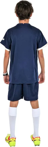 Vista 4 de PAIRFORMANCE Uniformes de fútbol para niños, camiseta deportiva de equipo y pantalones cortos para niños, ropa deportiva, unisex, de 4 a 14 años