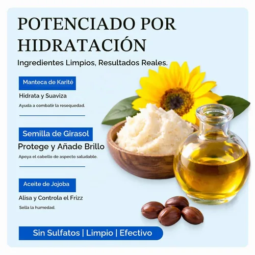 Vista 2 de Controlled Chaos Hidratante capilar para cabello rizado, sin parabenos ni sulfatos, hidrata y define el cabello extra seco, ondulado, grueso