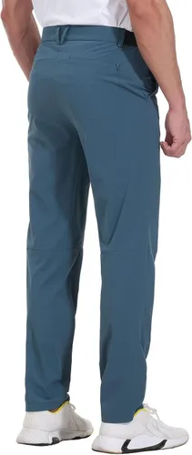 Vista 3 de Rdruko Pantalones de golf elásticos para hombre, de secado rápido, ligeros, casuales, con bolsillos