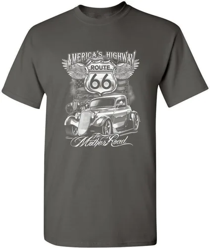 Vista 2 de Route 66 America's Highway T-Shirt The Mother Road Tee Shirt