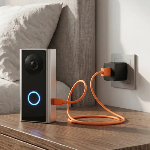 Vista 3 de SCOVEE Cargador de repuesto para timbre Ring Doorbell 2/3/Plus/4, timbre de video Pro/Plus/(versión 2020), cable de carga micro USB para cable
