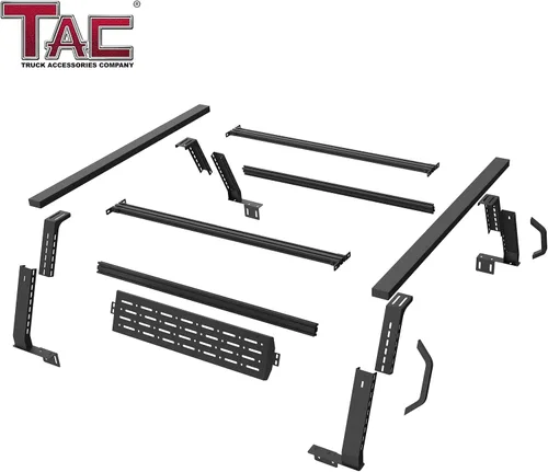 Vista 6 de TAC - Estante ajustable para caja de camioneta de 5 a 6 pies de longitud, se adapta a
