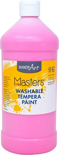 Vista 53 de Handy Art Little Masters - Pintura lavable, 16 onzas, color negro Bright & Mixable, High Opacity, Washable Colors for Classroom, Students, Kids