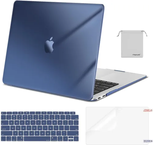 Vista 43 de MOSISO - Funda rígida y de plástico compatible con MacBook Air de 13 pulgadas versión 2022, 2021-2018, A2337 M1 A2179 A1932; con cubierta
