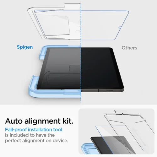 Vista 3 de Spigen Protector de pantalla de vidrio templado [GlasTR EZ FIT] diseñado para Galaxy Tab S9 Plus/Galaxy Tab S10 Plus