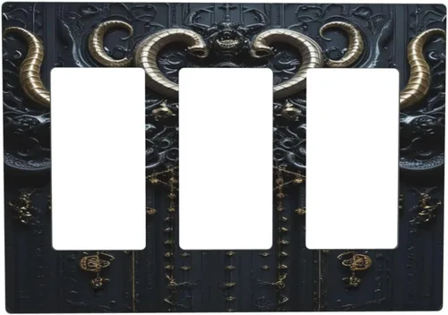 Vista 69 de Decorative Outlet Covers Blue Background White Cat Daisy Floral 2-Gang 1-Gang Wall Plate Single Toggle/Rocker Farmhouse Style Light Switch Covers