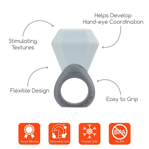 Vista 5 de INNOBABY TEETHIN' Smart Birthstone Ring TEETHER - Abril (diamante)