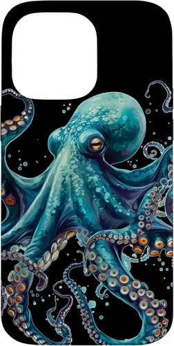 Vista 21 de Cool Blue Octopus Case for iPhone 17