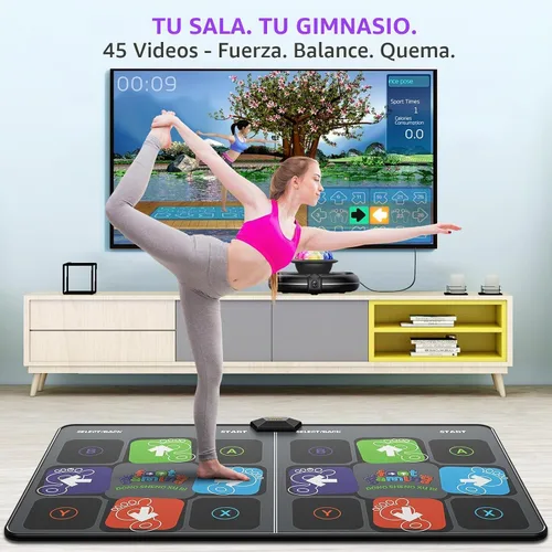Vista 6 de FWFX Dance Game Mat for Kids and Adults, Interactive TV Home Gym System