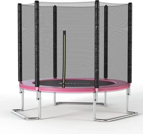 Vista 10 de SkyBound Trampolín para exteriores de 6 pies, 12 pies y 14 pies con recinto de red, trampolines recreativos para niños y adultos, patas