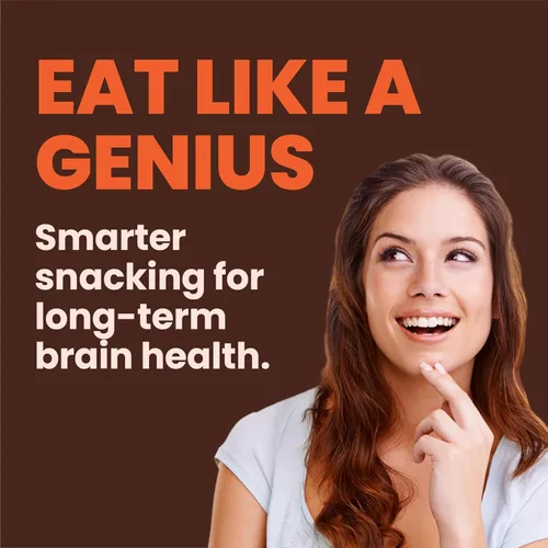 Vista 3 de iMind Brain Food Bars - Barras orgánicas veganas de frutas saludables para adultos y niños con bacopa, luteína, Omega 3-6, colina, barra energética