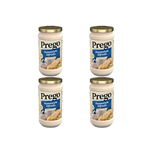 Vista 30 de Prego Homestyle Alfredo - Salsa para pasta, tarro de 14.5 onzas