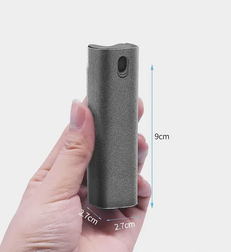 Vista 3 de YTT Limpiador de pantalla, todo en uno spray y paño limpiador, con carcasa protectora transparente para todas las pantallas de teléfonos, portátiles