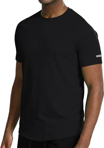Vista 6 de YumiDay Camisetas de entrenamiento para hombre, ajuste seco, camiseta deportiva atlética que absorbe la humedad, camisetas ligeras de manga corta