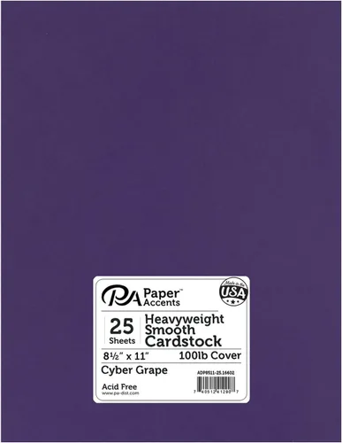 Vista 22 de PA Paper Accents - Cartulina suave pesada de 8.5 x 11 pulgadas, color azul, papel de cartulina de color de 111 libras para hacer tarjetas, álbumes