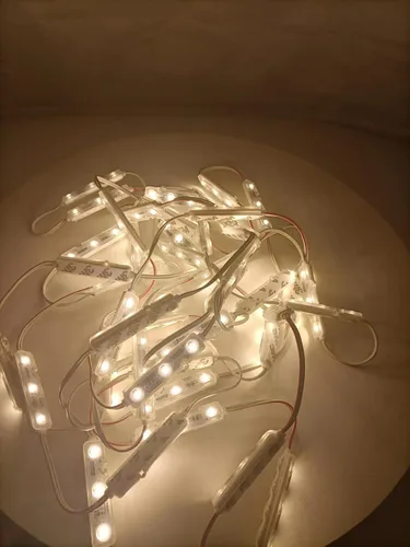 Vista 2 de Q QINGCHEN Módulo LED blanco cálido 3000 K 12 V CC 1.2 W 25 pies 50 unids/cadena 5630smd módulo tira de luz para caja de luz letreros publicitarios
