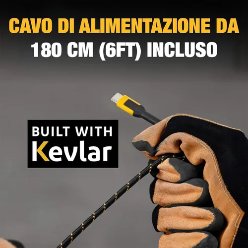 Vista 6 de DEWALT - Cargador inalámbrico resistente de 10 W máximo, almohadilla de carga rápida inalámbrica compatible con iPhone 17/16/15/14/13/12/11/X/8 Pro