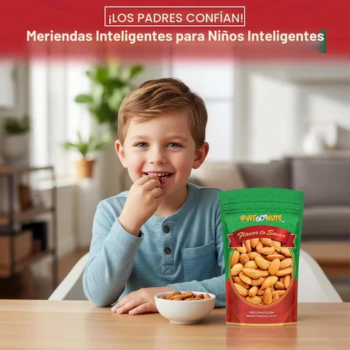 Vista 6 de Almendras grandes We Got Nuts (Enteras, crudas, con cáscara, sin sal)
