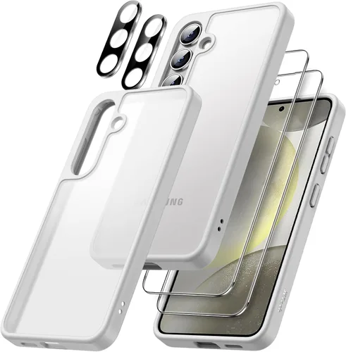 Vista 9 de JETech Funda 5 en 1 mate para Samsung Galaxy S24 Plus, color negro