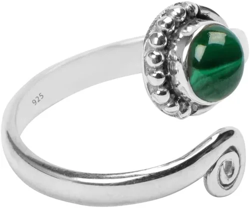 Vista 3 de Anillo de dedo del pie de piedra preciosa de plata de ley 925, joyería para el cuerpo, anillo de dedo del pie de la mano de la mano de la piedra