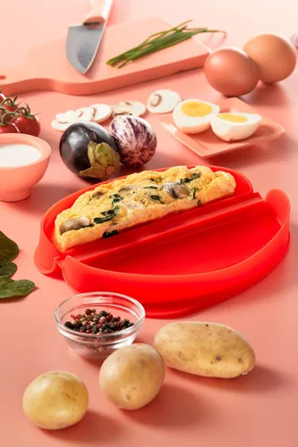 Vista 9 de Lekue Fabricante de Tortillas, Modelo #, Rojo Pequeño