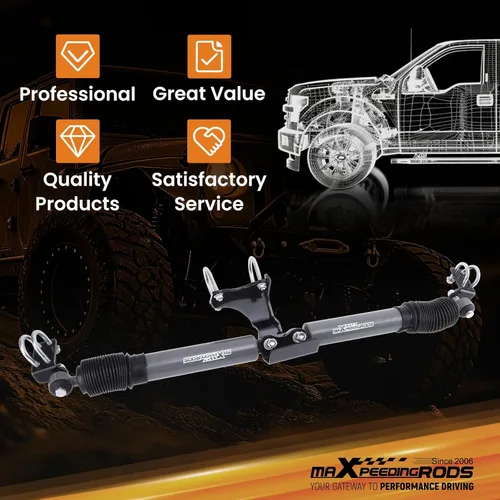 Vista 15 de maXpeedingrods Estabilizador de dirección dual para Jeep Wrangler JK JKU