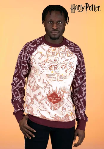 Vista 2 de Fun Costumes Sudadera de Harry Potter Marauder's Map para adultos