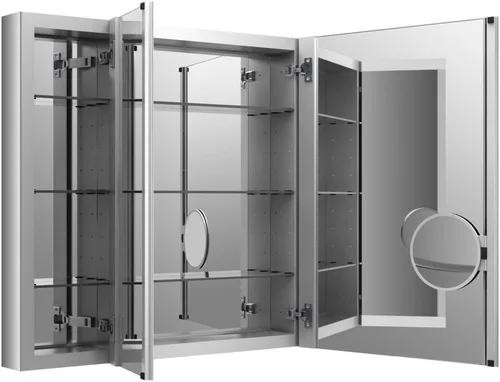 Vista 22 de KOHLER 99001-NA Verdera - Botiquín de baño de 15 pulgadas de ancho x 30 pulgadas de alto con espejo de aumento, gabinete de pared de baño empotrado